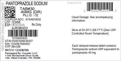 Label (65862 560 99 Pantopraz 40mg 67046 536 30)